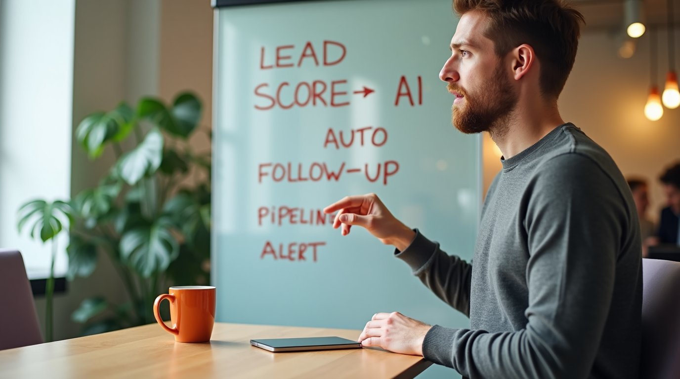 Handlowiec spędza zaledwie 30% czasu faktycznie sprzedając. Resztę pochłania admin, CRM i pilnowanie follow-upów. AI może to zmienić — o ile wiesz, co automatyzować, a co zostawić człowiekowi.