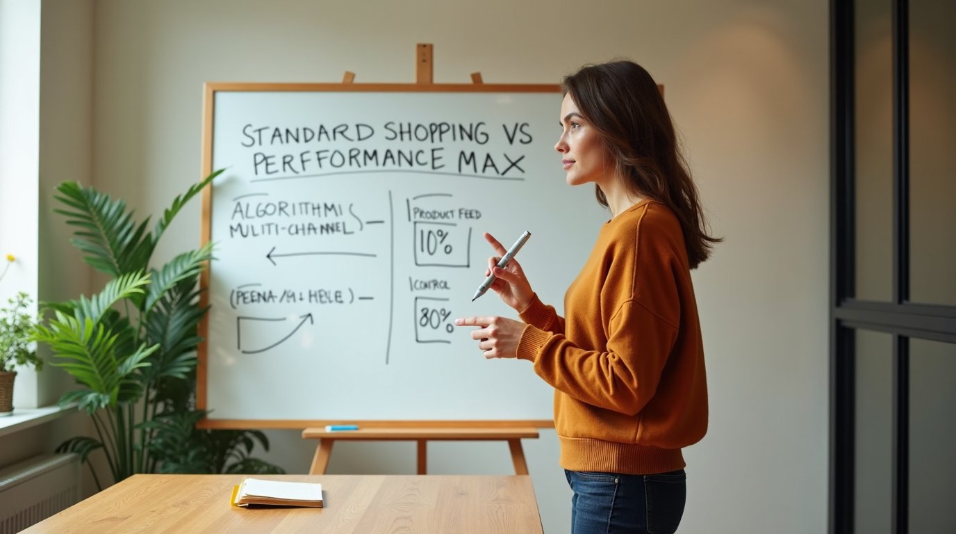 26 czerwca 2026 Google dodało do kampanii Standard Shopping nową strategię stawek — Maximize Conversion Value. To sygnał: Standard Shopping wciąż żyje i dla wielu MŚP jest lepszym wyborem niż Performance Max. Wyjaśniamy kiedy i dlaczego.
