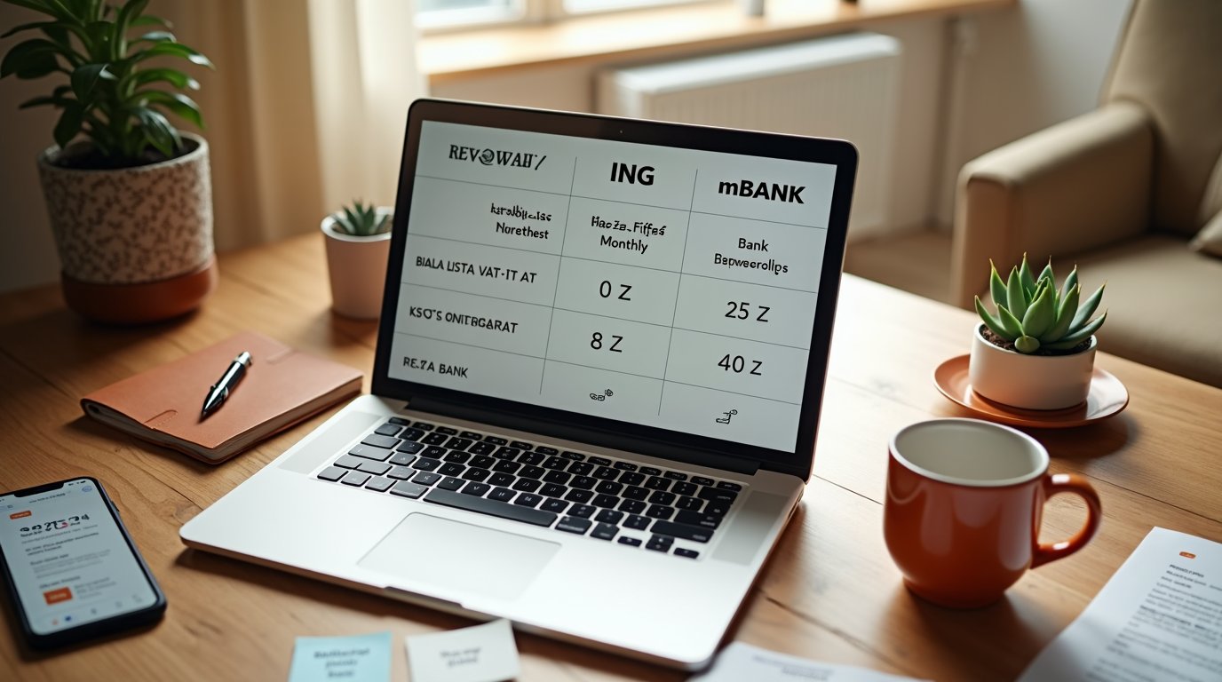 Konto firmowe dla MŚP 2026 — Revolut Business, ING, mBank i PKO BP. Jak wybrać?