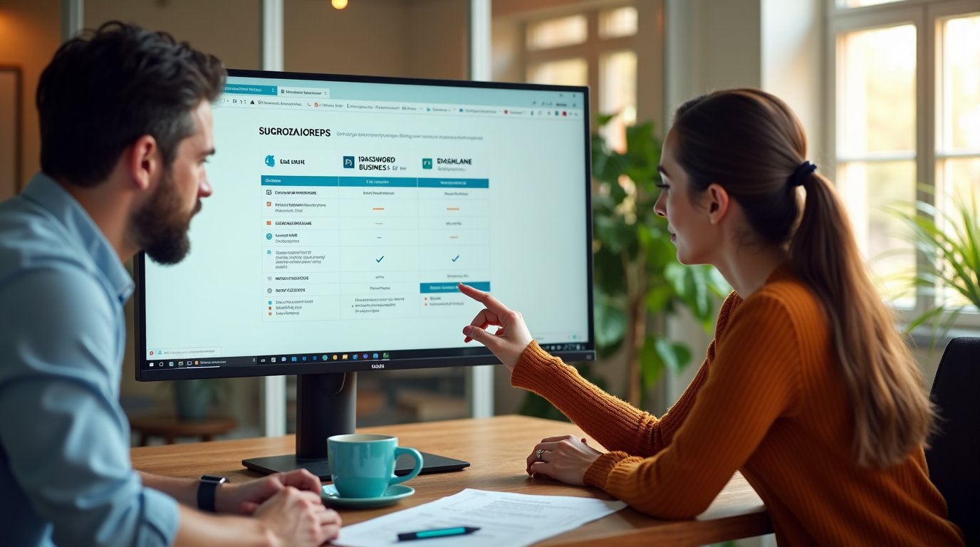Menedżer haseł dla firmy MŚP 2026 — Bitwarden, 1Password czy Dashlane
