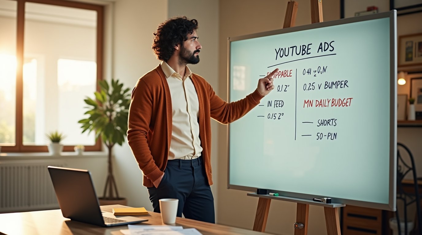 Pięć formatów, dwa modele rozliczeń i konkretne progi budżetowe — pokazujemy, jak małe firmy mogą wejść w YouTube Ads bez studia i bez korporacyjnych kosztów. Plus co zmieniło się po Google Marketing Live 2026.